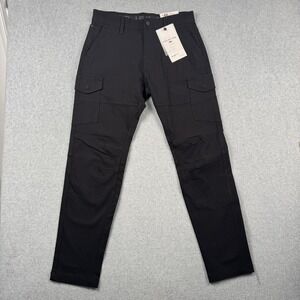 Projek Raw Pants Mens 32x30 Black Cargo Bungeeflex Classic Fit Stretch NEW